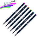 Pk/6 Schmidt 888 Rainbow Series Rollerball Refills, Medium 0.7 mm