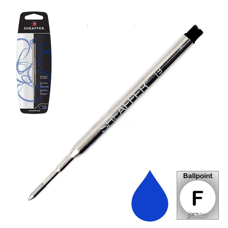 Sheaffer "K" Ballpoint Pen Refill, Blue Fine