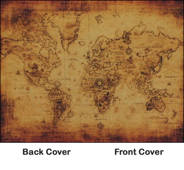 Rosetta Notes Pocket Notebook, 3.5"x5.5", Ancient World Map