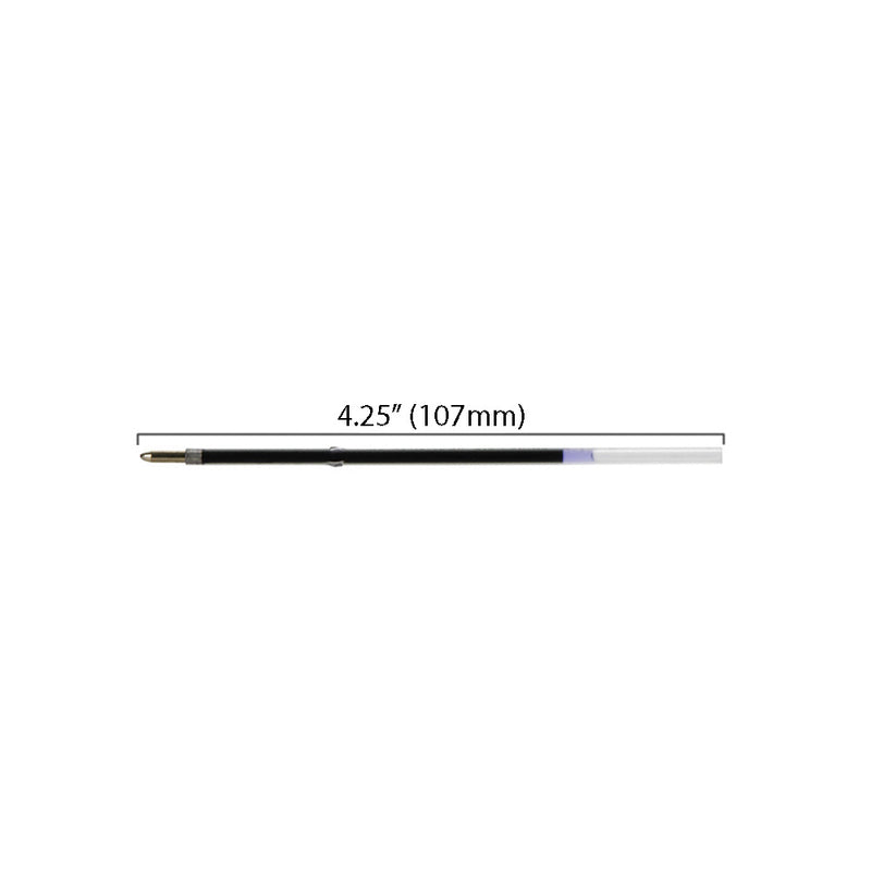 Pk/2 Pentel GlideWrite Executive Ballpoint Pen Refills, BXTM10-A, Black