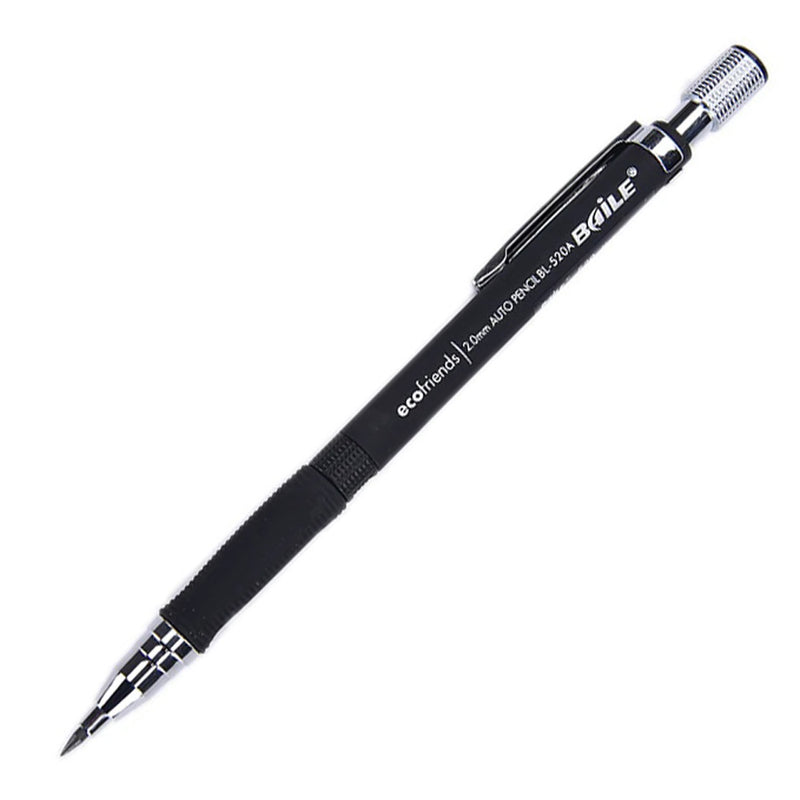 Baile 2 mm Lead Holder Mechanical Pencil, Black
