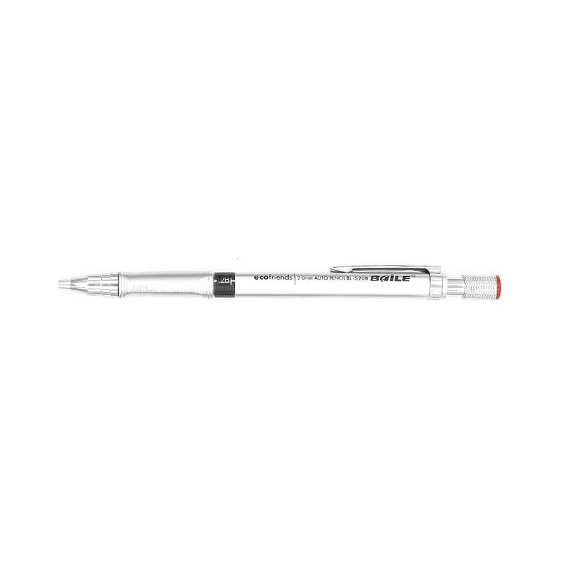 Baile 2 mm Lead Holder Mechanical Pencil, Silver