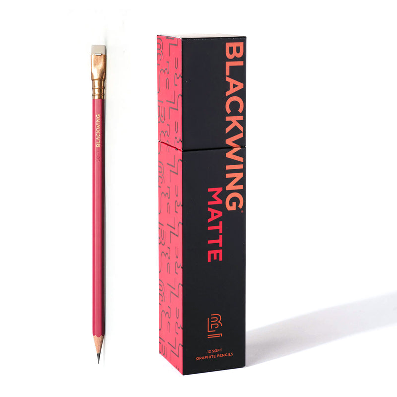 Bx/12 Blackwing Pencils, Matte Red Barrel, Soft & Smooth