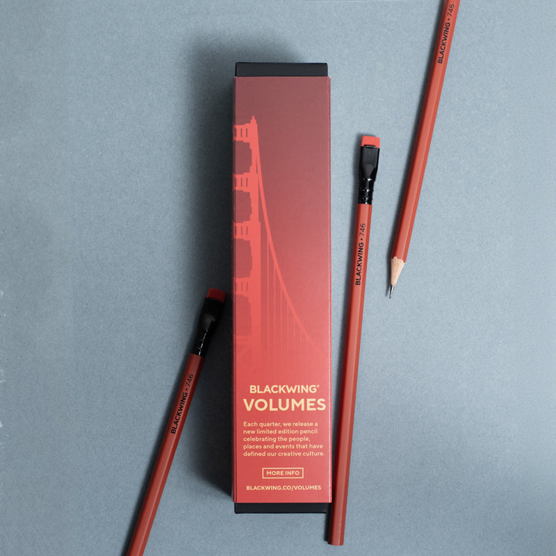 Bx/12 Blackwing Pencils, Ltd Edition, Volume 746, Golden Gate Bridge