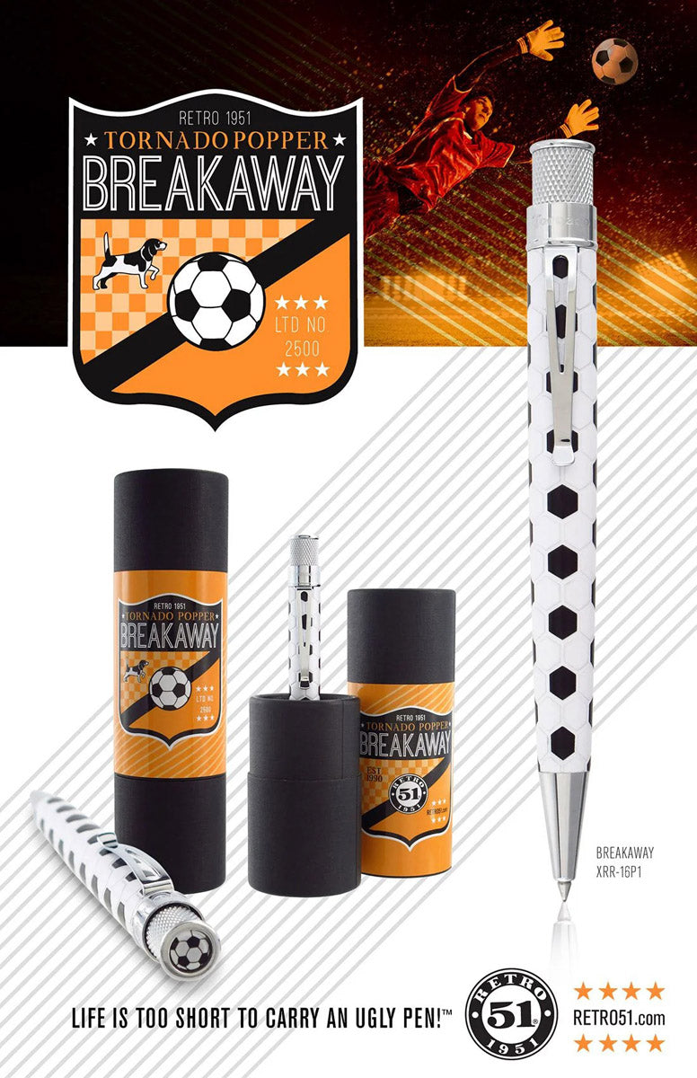 2019 Retro 51 Ltd Ed Tornado RB Pen, Breakaway (Soccer), Previously Owned