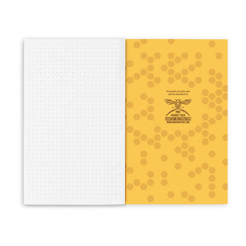 Retro 51 "Buzz" Honey Bee Rescue Notebook 5.25" x 8.25" (A5), Dot Grid