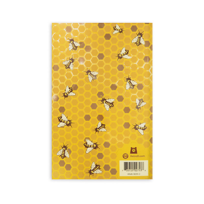 Retro 51 "Buzz" Honey Bee Rescue Notebook 5.25" x 8.25" (A5), Dot Grid