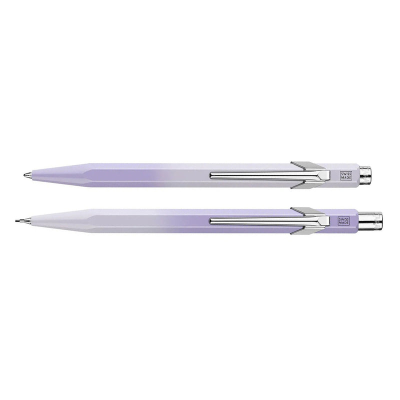 Caran d'Ache 849 Ballpoint Pen & Pencil Set, Blooming Lavender