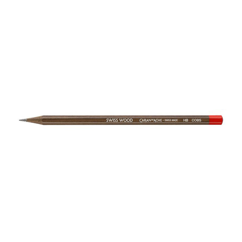 Caran d'Ache Swiss Wood Graphite Pencil, Beech, HB