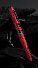 Diplomat Cobra Guilloche Fountain Pen, Burgundy