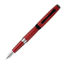Diplomat Cobra Guilloche Fountain Pen, Burgundy