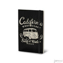 Stifflex Vintage Surfing Pocket Notebook, California, A6-3.5"x5.5" Black