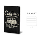 Stifflex Vintage Surfing Pocket Notebook, California, A6-3.5"x5.5" Black