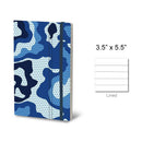 Stifflex Camouflage Pocket Notebook, A6-3.5"x5.5" Lined, Blue