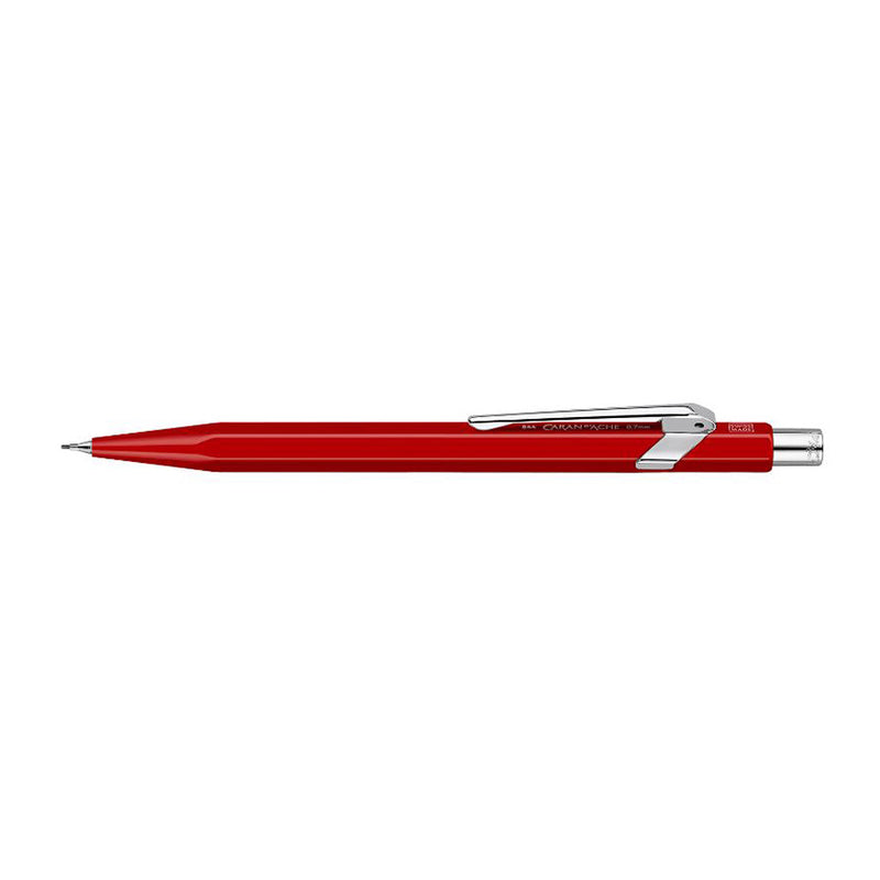 Caran d'Ache Swiss Made 844 Metal 0.7 mm Pencil, Red