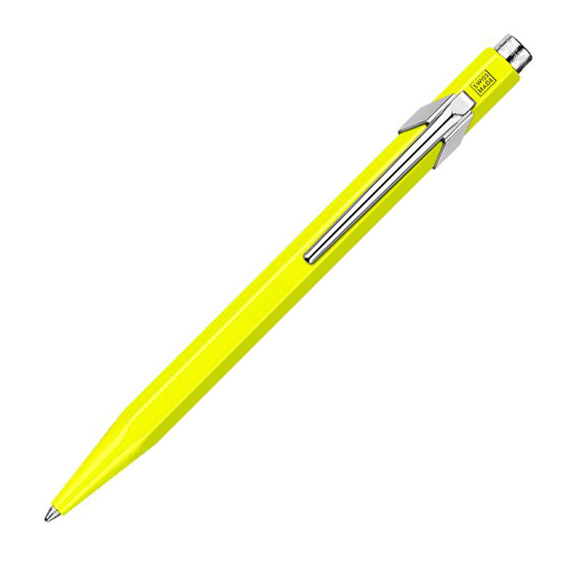 Caran d'Ache 849 Swiss Made Metal Ballpoint Pen, Fluorescent Yellow