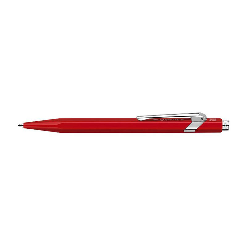 Caran d'Ache 849 Swiss Made Metal Ballpoint Pen, Red