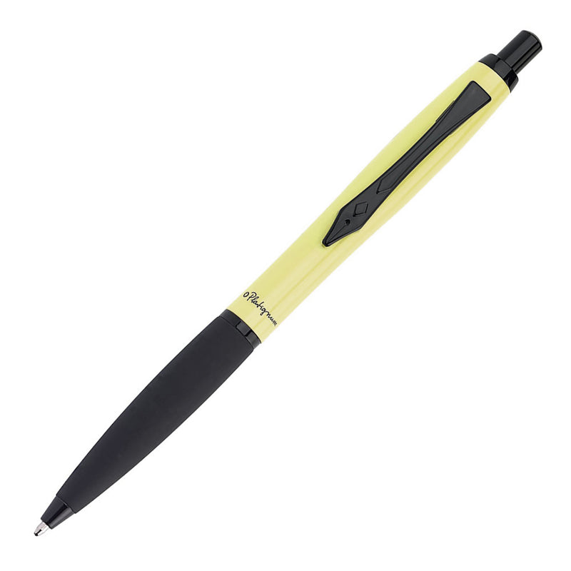 Platignum Carnaby Street Soft Grip Ballpoint Pen, Yellow