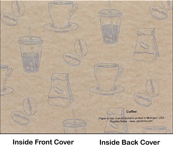 Rosetta Notes Pocket Notebook, 3.5"x5.5", Coffee