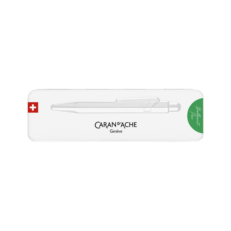 Caran d'Ache 849 Colormat-X Swiss Made Metal Ballpoint Pen, Green w/Slimpack