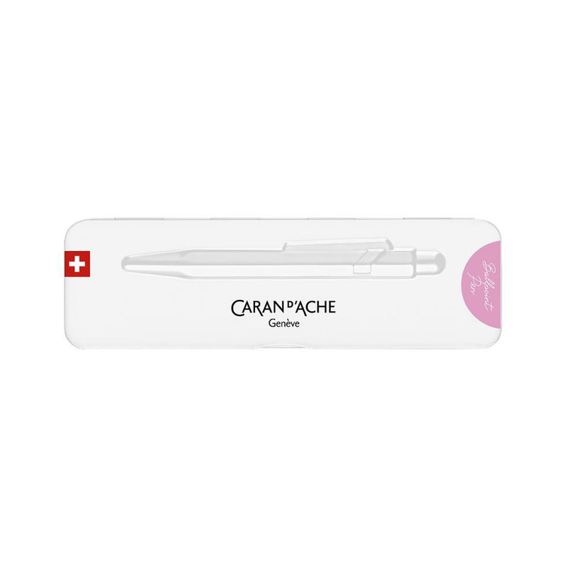 Caran d'Ache 849 Colormat-X Swiss Made Metal Ballpoint Pen, Pink w/Slimpack