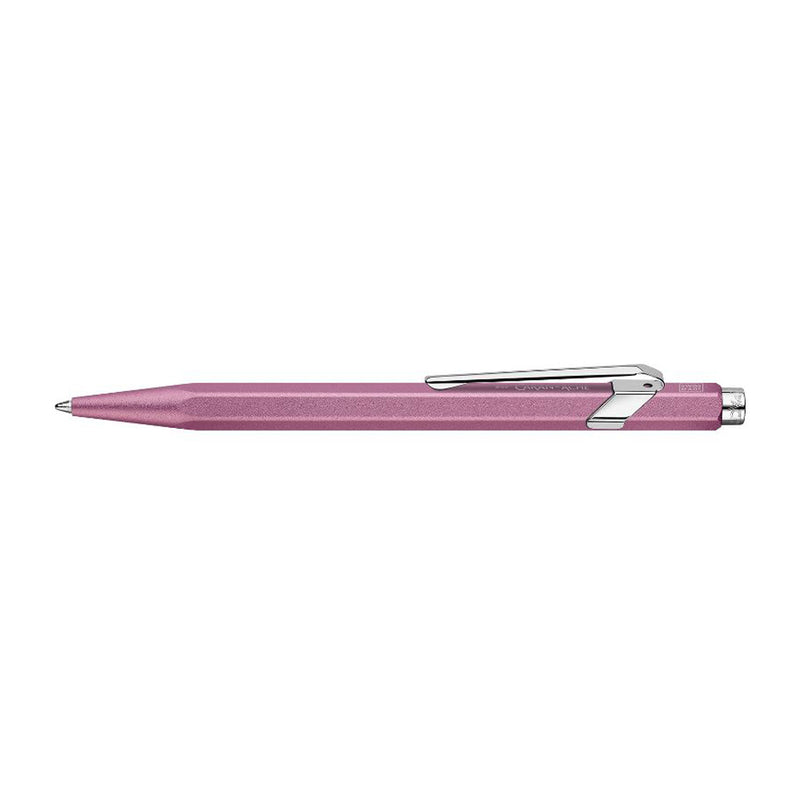 Caran d'Ache 849 Colormat-X Swiss Made Metal Ballpoint Pen, Pink w/Slimpack