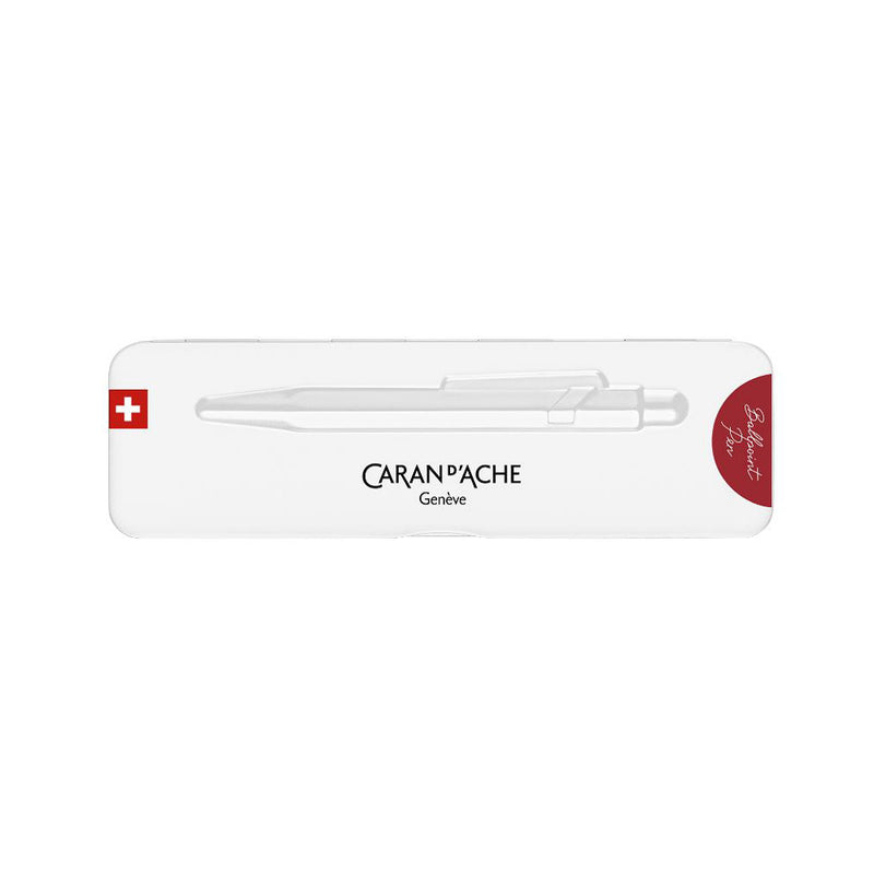 Caran d'Ache 849 Colormat-X Swiss Made Metal Ballpoint Pen, Red w/Slimpack