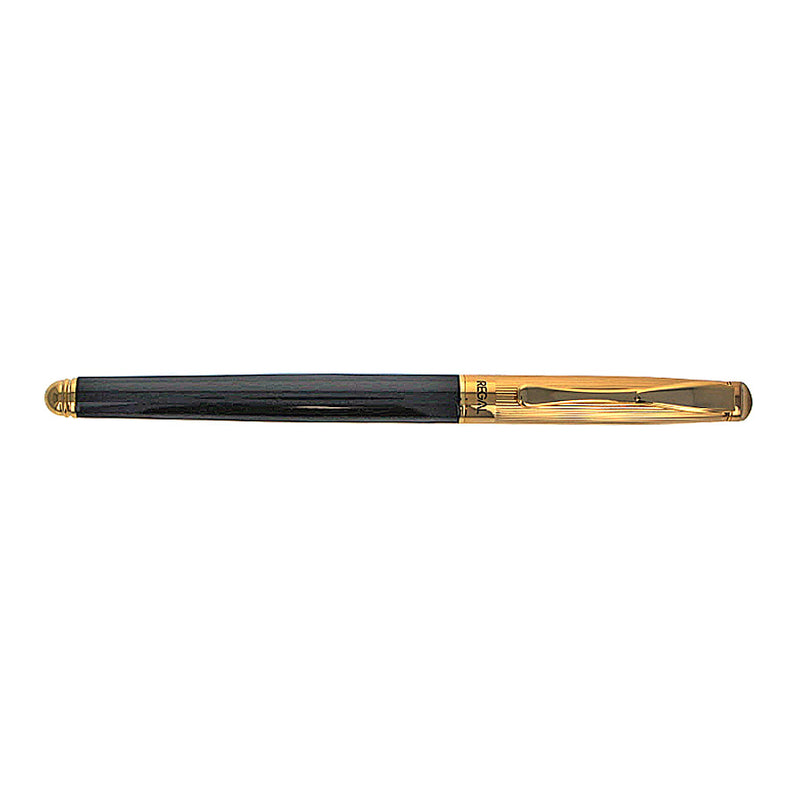 Regal Edward Rollerball Pen, Black Lacquer, Gold Trim