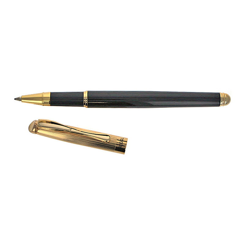 Regal Edward Rollerball Pen, Black Lacquer, Gold Trim