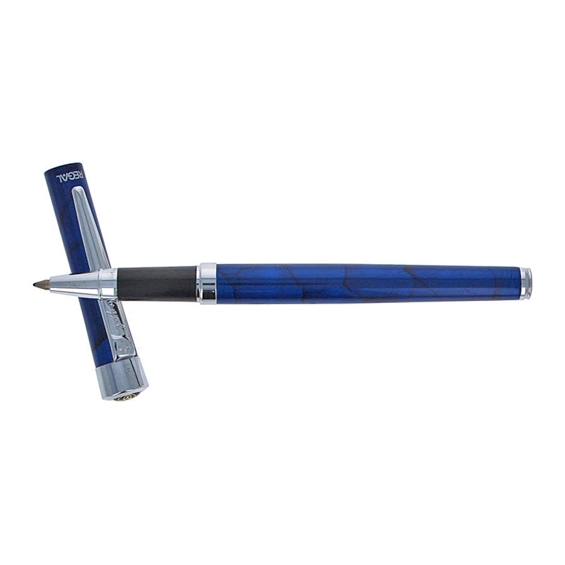 Regal Katherine Rollerball Pen, Blue Lacquer, Chrome Trim