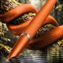 Diplomat Viper Guilloche Fountain Pen, Orange, Fine/Medium Nib