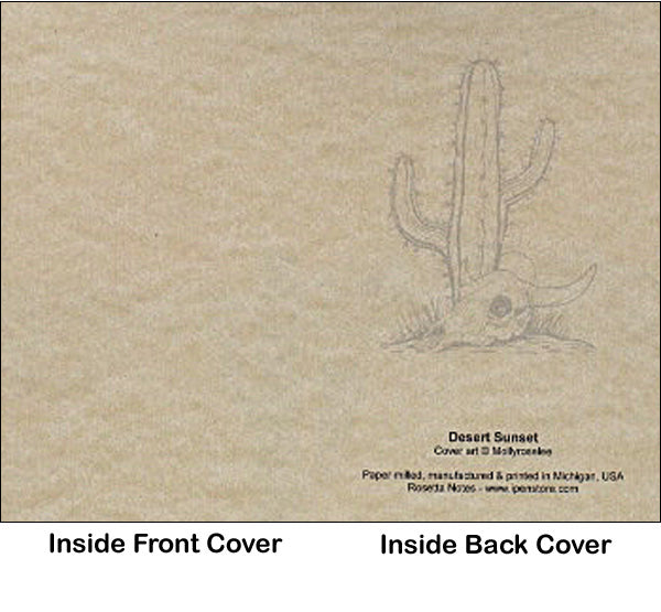 Rosetta Notes Pocket Notebook, 3.5"x5.5", Desert Sunset
