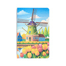 Rosetta Notes Pocket Notebook, 3.5"x5.5", Dutch Windmills