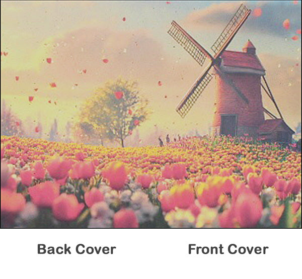 Rosetta Notes Pocket Notebook, 3.5"x5.5", Dutch Windmill Sunset