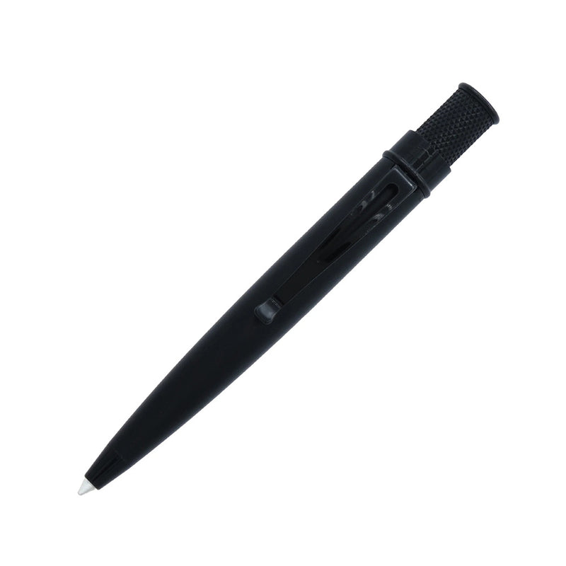 Retro 51 Tornado Elite Mini Ballpoint Pen, Black Stealth