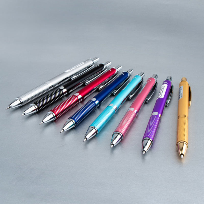 Pentel EnerGel Alloy RT Liquid Gel Roller Pen, BL407-AR1, Silver