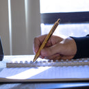 Pentel EnerGel Alloy RT Liquid Gel Roller Pen, BL407XABX, Gold