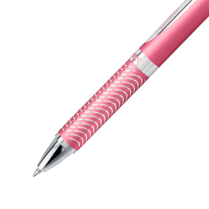 Pentel EnerGel Alloy RT Liquid Gel Roller Pen, BL407P-A, Pink