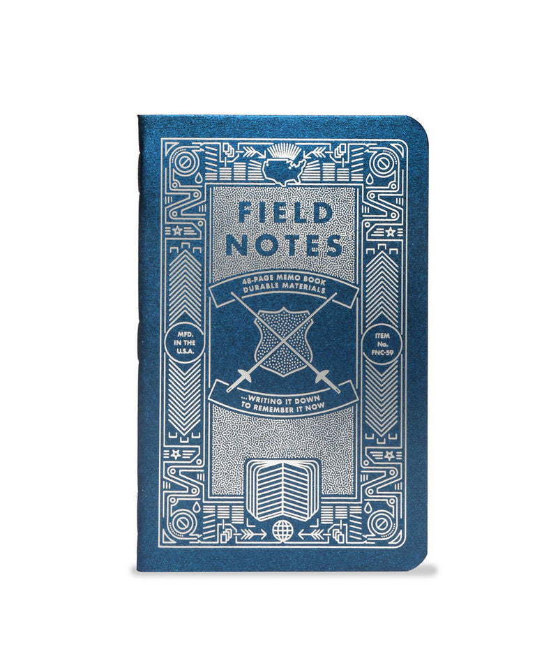 Pk/3 Field Notes Notebooks, Limited Edition, 3-1/2" x 5-1/2", Foiled Again