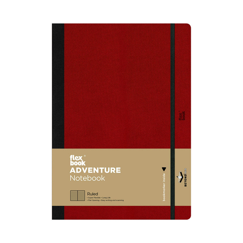 Flexbook Adventure Notebook, A5-5.12"x8.27" Lined, Red