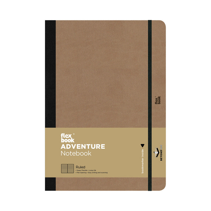 Flexbook Adventure Notebook, A5-5.12"x8.27" Lined, Tan