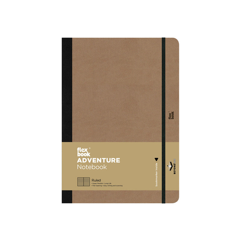 Flexbook Adventure Pocket Notebook, A6-3.54"x5.51" Lined, Tan