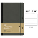Flexbook Adventure Notebook, B5-6.69"x9.44" Lined, Black