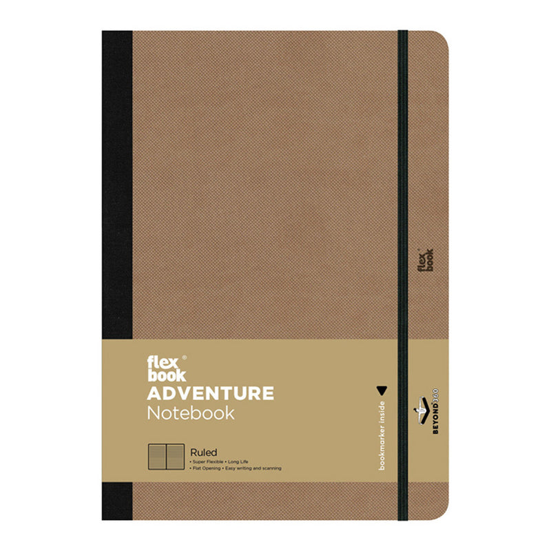 Flexbook Adventure Notebook, B5-6.69"x9.44" Lined, Tan