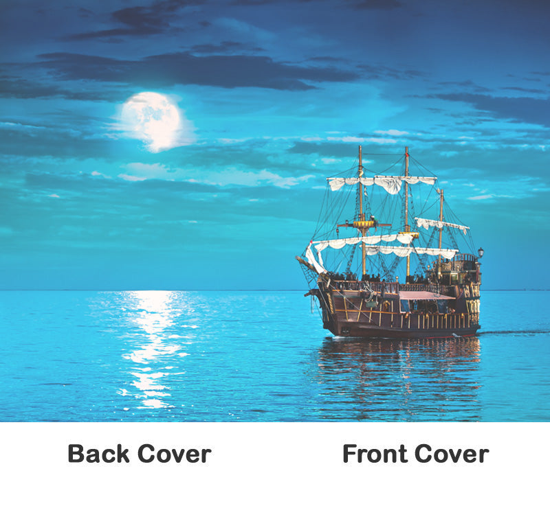 Rosetta Notes Pocket Notebook, 3.5"x5.5", Flying Dutchman Ghost Ship