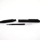 Zebra G-750 Premium Metal Barrel Retractable Gel Pen, Knurled Grip, Black