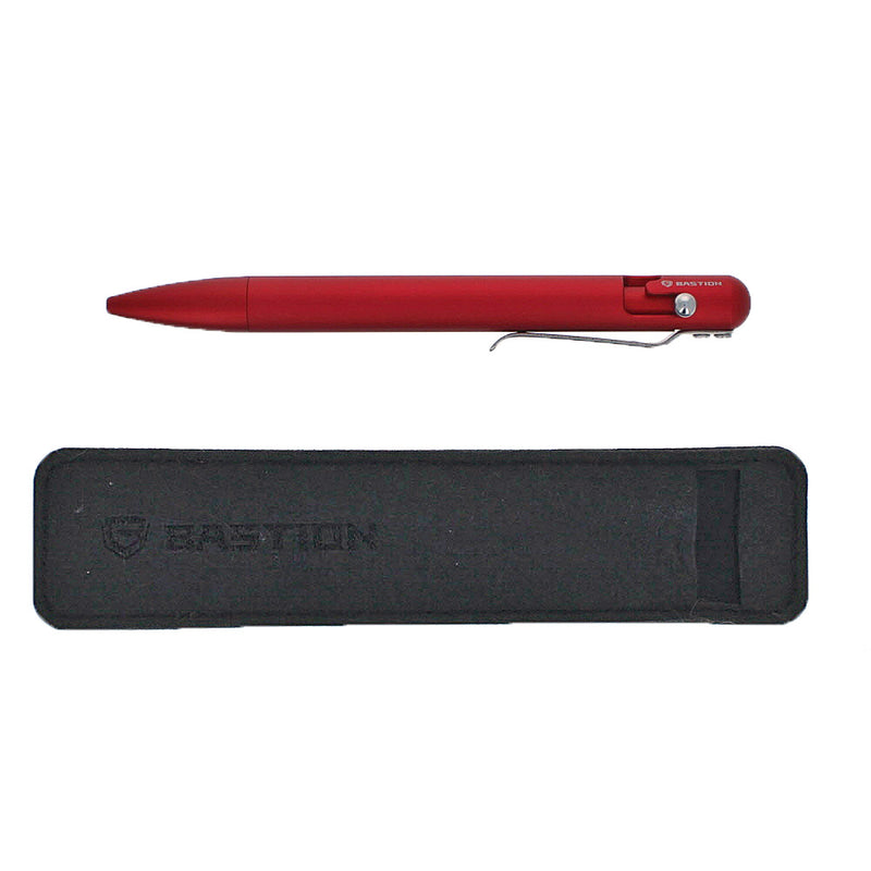 Bastion Bolt Action Ballpoint Pen, Red, Pre-Owned