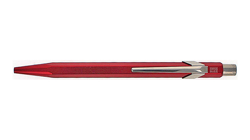 Caran d'Ache 849 Swiss Made Metal Ballpoint Pen, Metallic Red, Pre-Owned