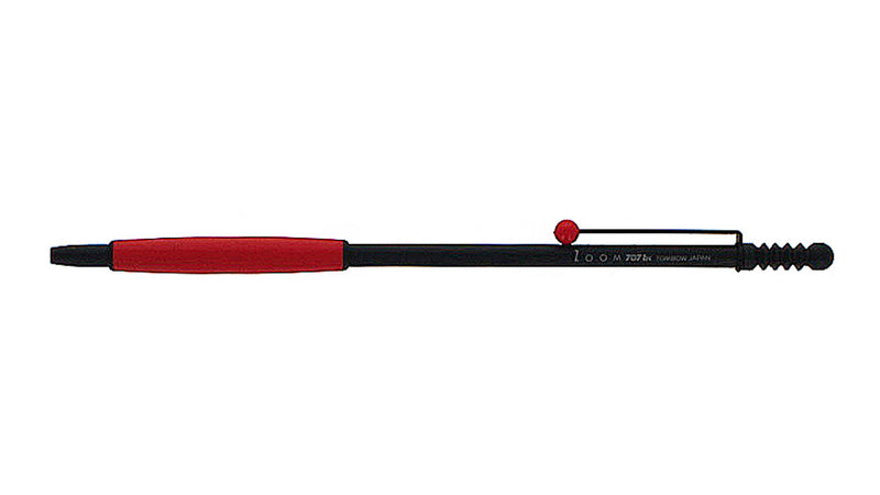 Tombow Zoom 707 Ballpoint Pen, Black, Red Grip, Pre-Owned