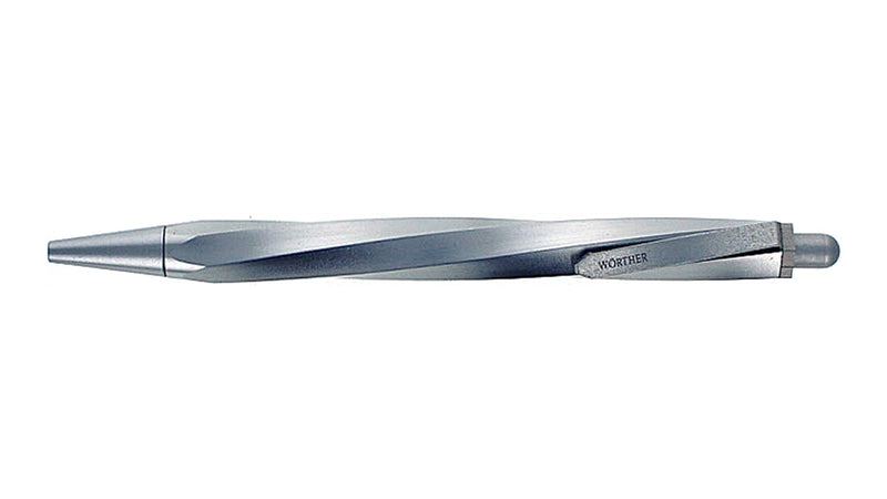Worther Spiral Ballpoint Pen, Natural Aluminum, Pre-Owned